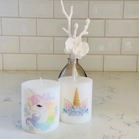 Handcrafted Unicorn Theme Scented Candles - Picture 3 of 7